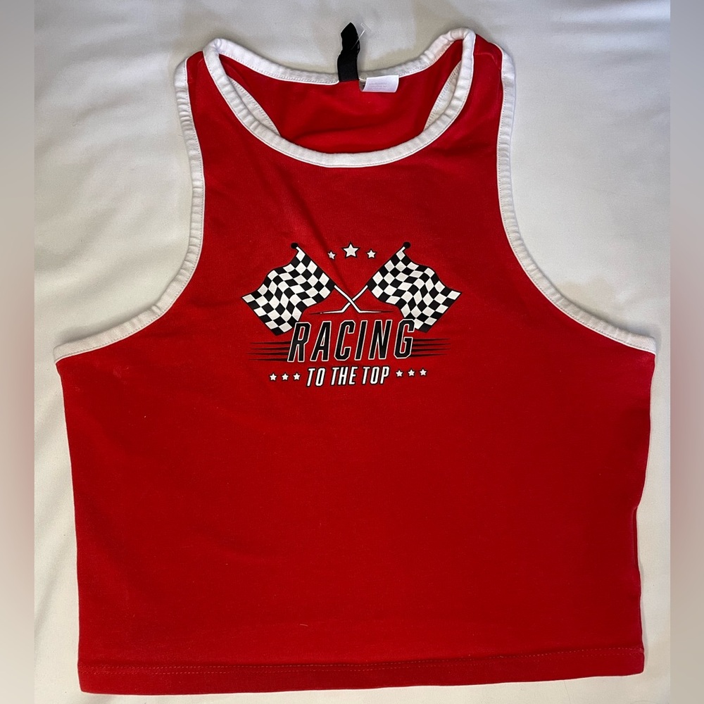 H&M Red Cropped Tank